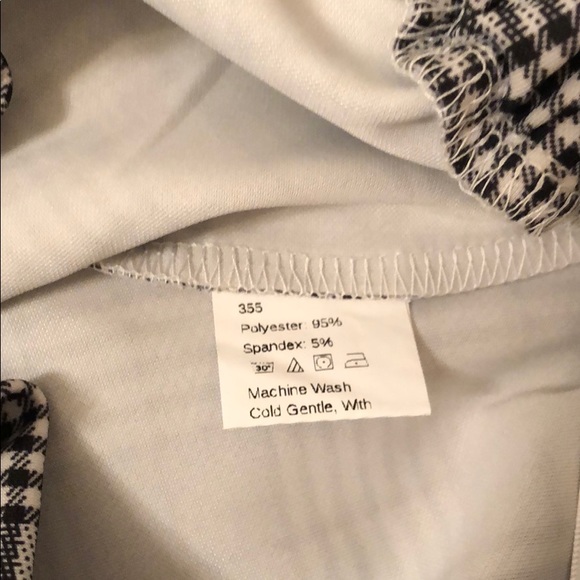 Black and White Plaid Pants - Picture 5 of 5